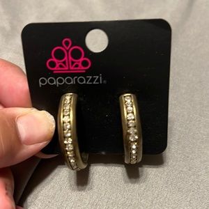 Brass small hoop earrings